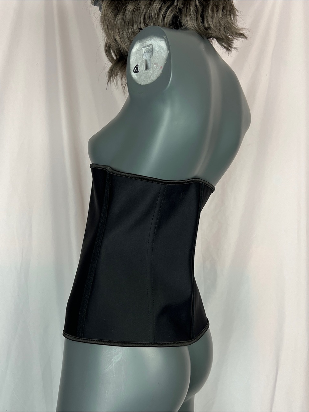 Solid Black Adjustable Corset Waist Trainer - Picture 4 of 10